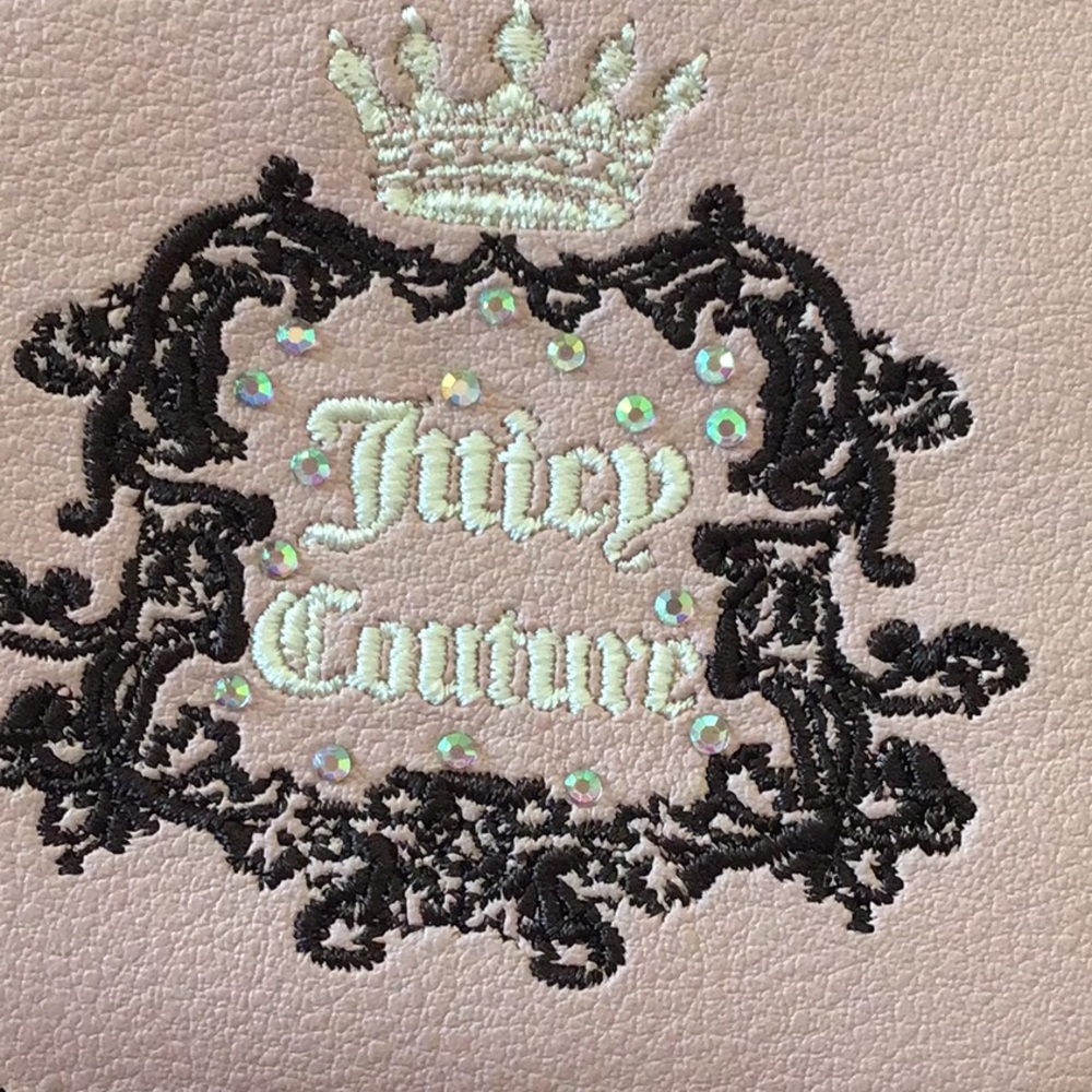 Gift Idea Juicy Couture Dusty Blush Pink Heritage Small Credit Card Wallet NWT - Picture 4 of 6